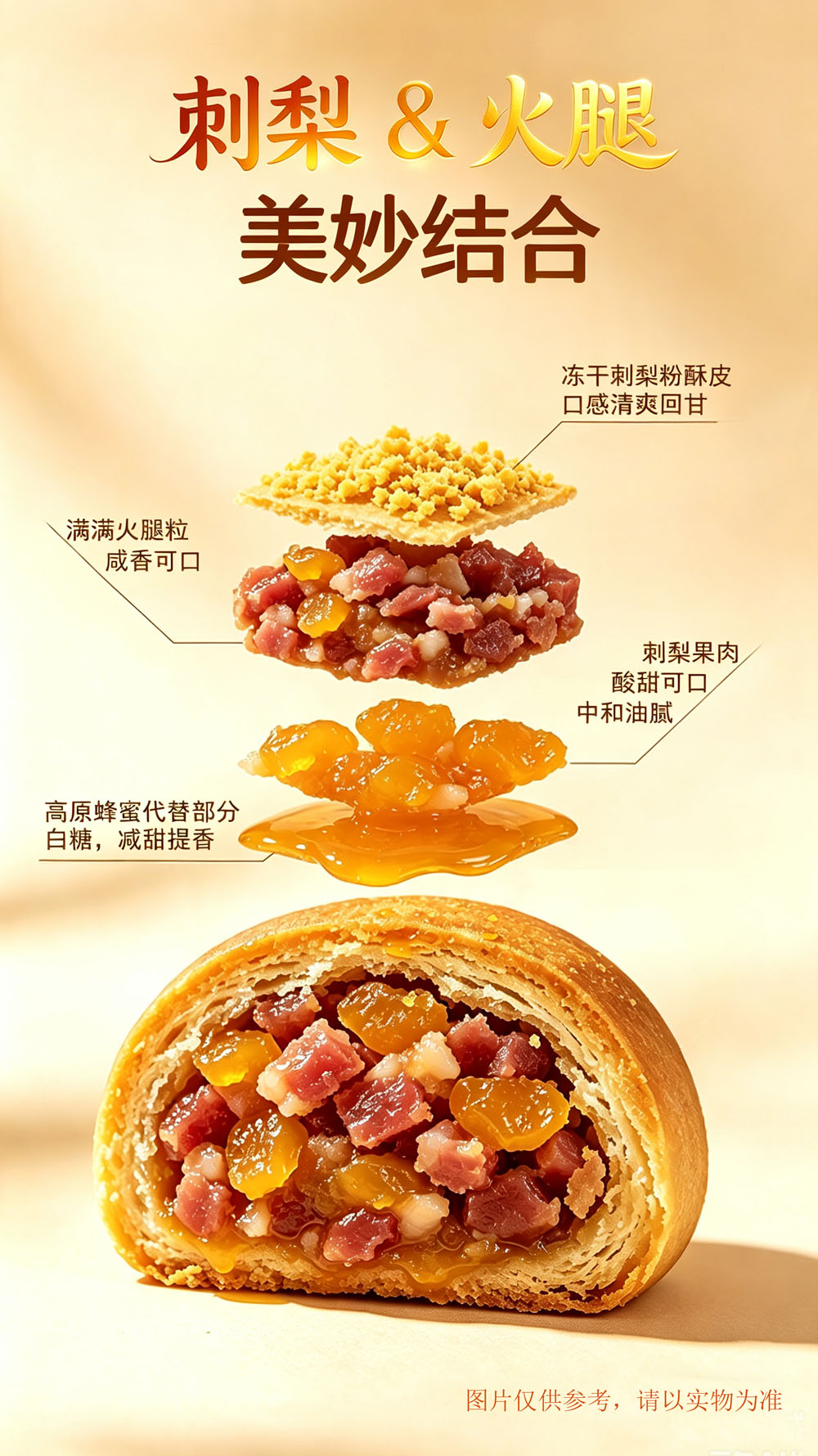 贵煌刺梨火腿月饼
